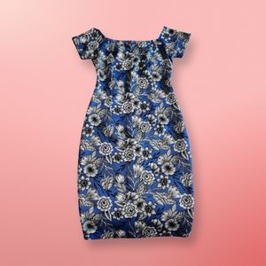 Alexia Admor Fitted Floral Dress